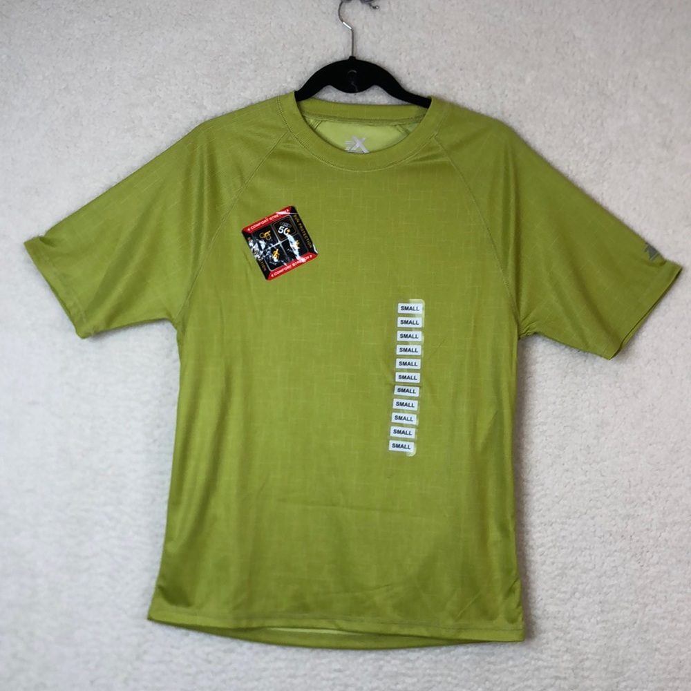 NWT ZeroXPosur Mens Island Swim Tee Shirt Green SIZE SMALL NEW WITH TAGS